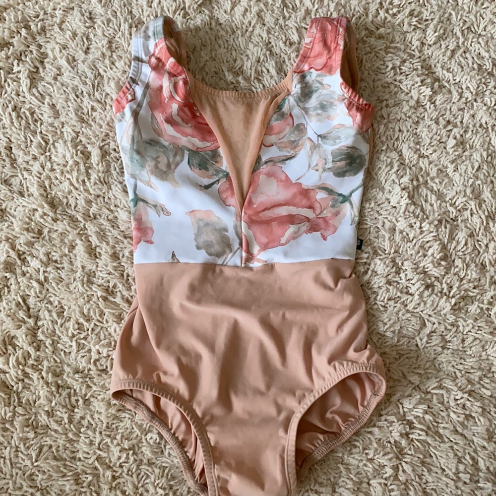 LuckLeo coral leotard